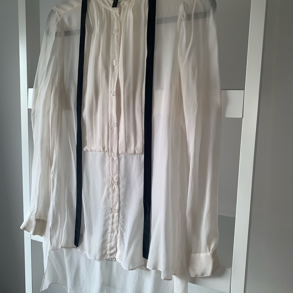 Off White Tuxedo Inspired Top - Picture 4 of 5